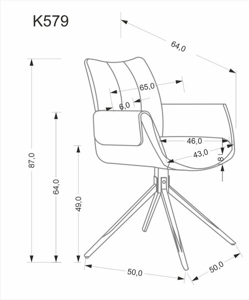Halmar Jídelní křeslo / židle K579 zelená