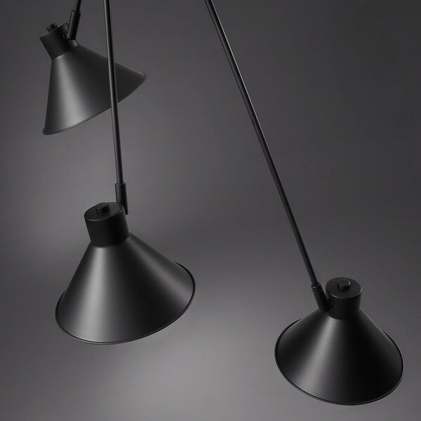 Černé stropní svítidlo 80x80 cm Dione – Kave Home