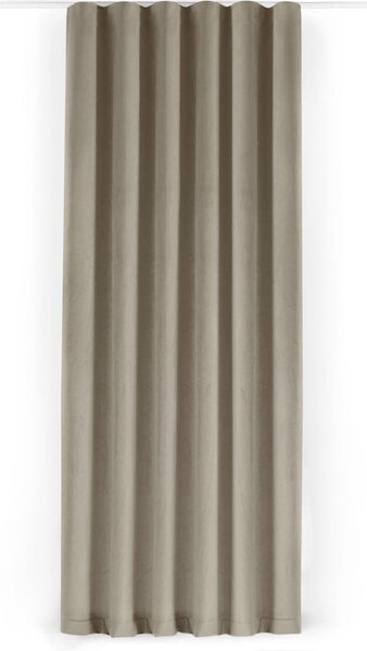 Béžový sametový dimout závěs 140x250 cm Velto – Filumi