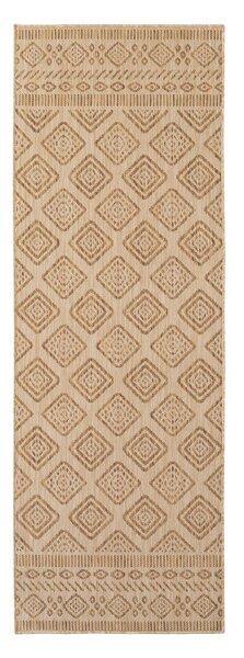 Béžový vnitřní a venkovní běhoun 80x250 cm Mira 1452 – Ayyildiz Carpets