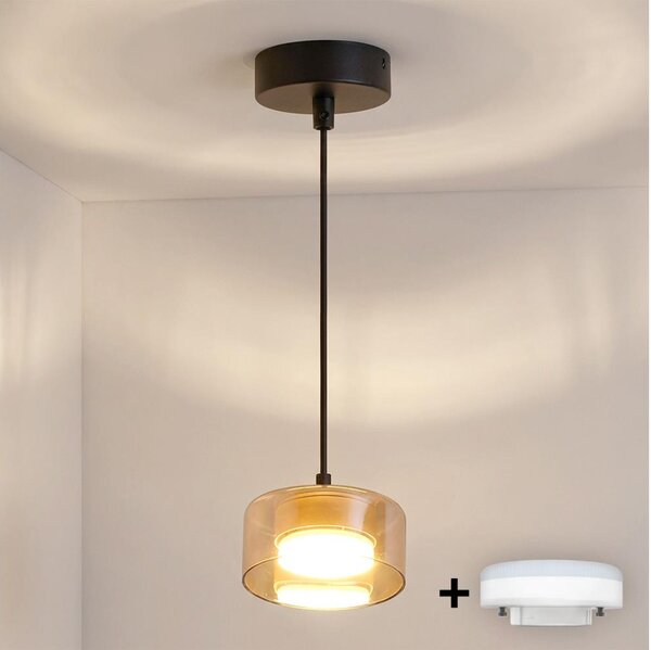 Brilagi - LED Lustr na lanku AURA LUX 1xGX53/30W/230V černá/zlatá