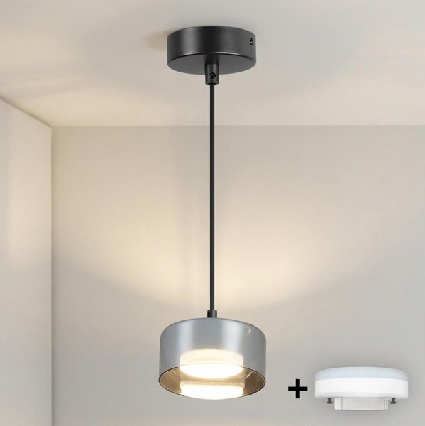 Brilagi - LED Lustr na lanku AURA LUX 1xGX53/30W/230V černá/kouřová