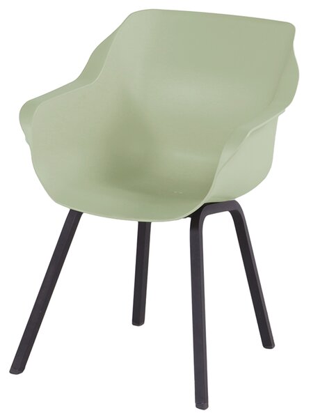 Sophie Element - jídelní židle Hartman plastová s ALU podnoží Sophie - barva židle: French green