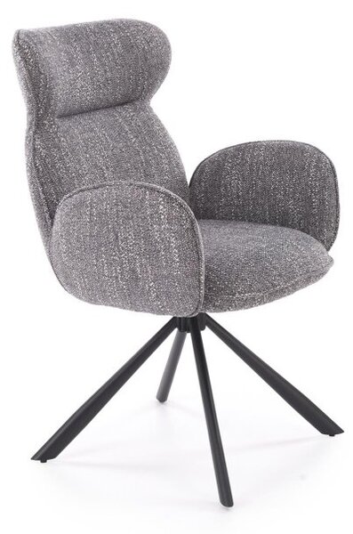 Halmar Jídelní židle / křeslo K571 šedá