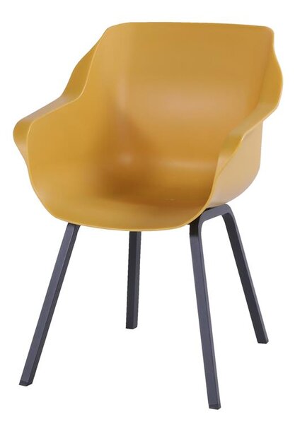 Sophie Element - jídelní židle Hartman plastová s ALU podnoží Sophie - barva židle: Curry Yellow
