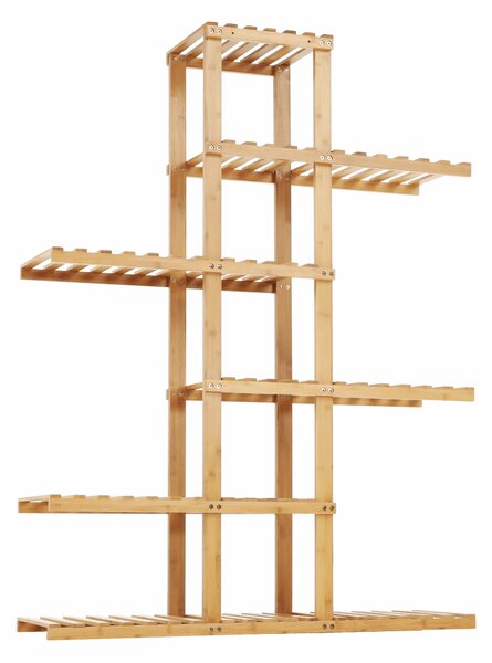 KONDELA Regál, bambus lakovaný, TUSUM