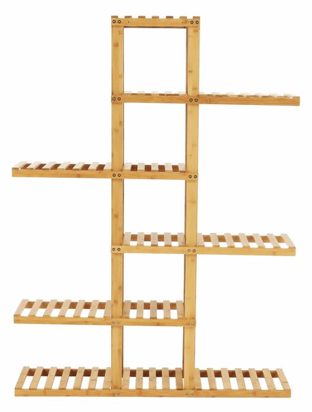KONDELA Regál, bambus lakovaný, TUSUM