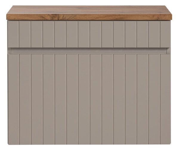 Koupelnová skříňka s umyvadlem a deskou ICONIC Cashmere DU60/1 | 60 cm
