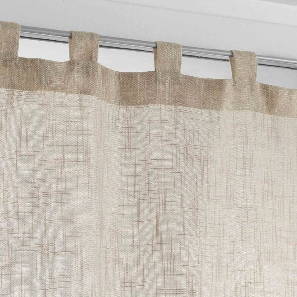 Hnědé záclony v sadě 2 ks 60x90 cm Haltona – douceur d'intérieur