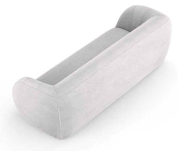 Světle šedá pohovka z textilie bouclé 230 cm Essen – Cosmopolitan Design