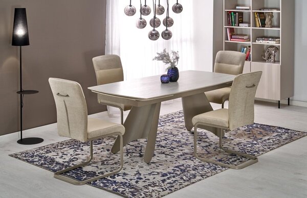 Halmar Rozkládací jídelní stůl SALIX 180(260)x90 traventin/kašmír