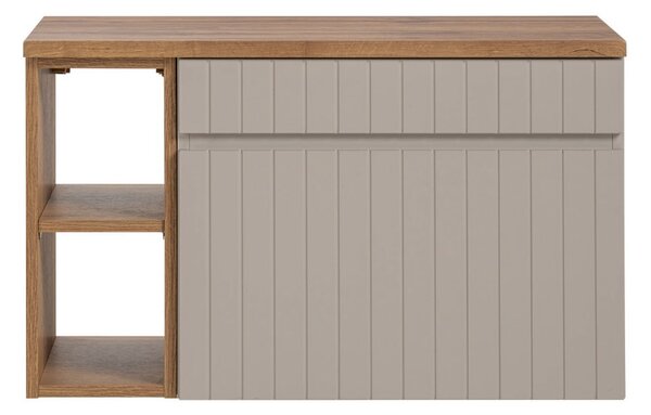 Koupelnová skříňka s umyvadlem a deskou ICONIC Cashmere DU80/2 | 80 cm