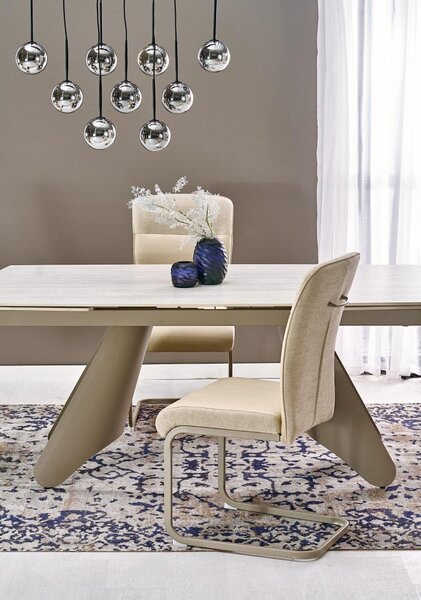 Halmar Rozkládací jídelní stůl SALIX 180(260)x90 traventin/kašmír
