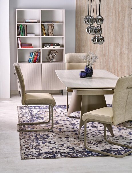 Halmar Rozkládací jídelní stůl SALIX 180(260)x90 traventin/kašmír