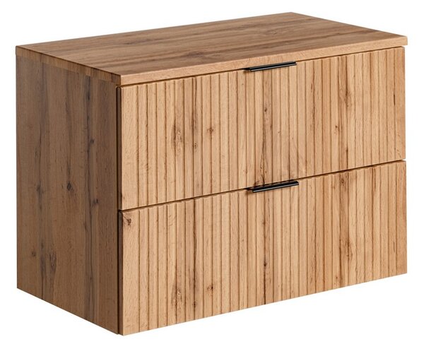 Koupelnová skříňka s deskou ADEL Oak D80/1 | 80 cm