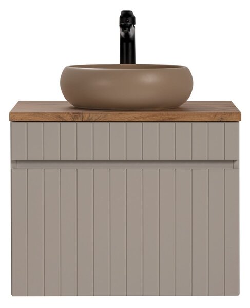 Koupelnová skříňka s umyvadlem a deskou ICONIC Cashmere DU60/1 | 60 cm