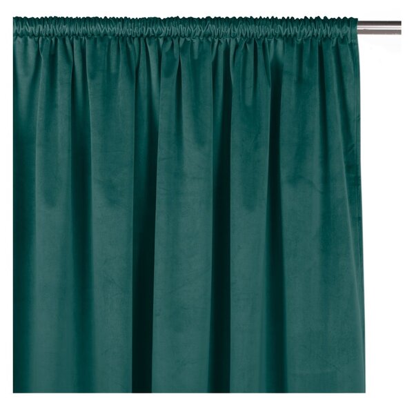 Sametový dimout závěs v petrolejové barvě 200x250 cm Velto – Filumi