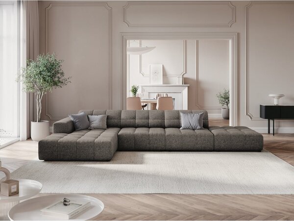 Tmavě šedá rohová pohovka (levý roh) Chicago – Cosmopolitan Design
