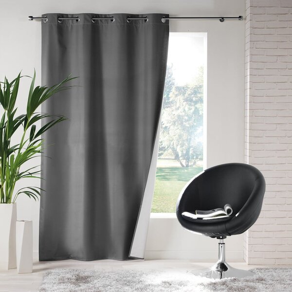 Antracitový termo závěs 140x260 cm Icemount – douceur d'intérieur