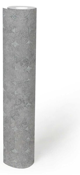 A.S. Création | Vliesová tapeta na zeď Stories of Life 39656-5 | 0,53 x 10,05 m | šedá, metalická