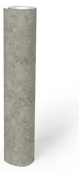 A.S. Création | Vliesová tapeta na zeď Stories of Life 39656-4 | 0,53 x 10,05 m | šedá, béžová, krémová, metalická
