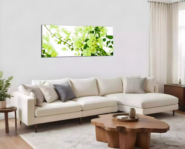 Obraz na zeď Zelené listy panorama