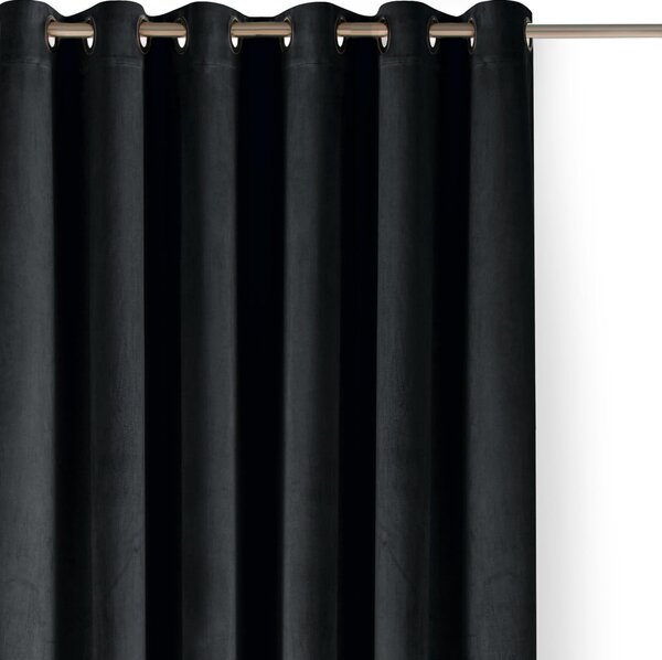 Černý sametový dimout závěs 400x225 cm Velto – Filumi