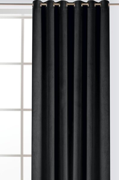 Černý sametový dimout závěs 400x225 cm Velto – Filumi