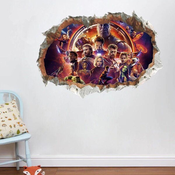 Živá Zeď Samolepka Avengers Infinity War