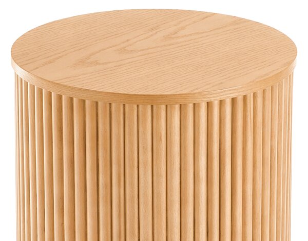 Kulaty konferenční stolek Tamis 40 cm - přírodní