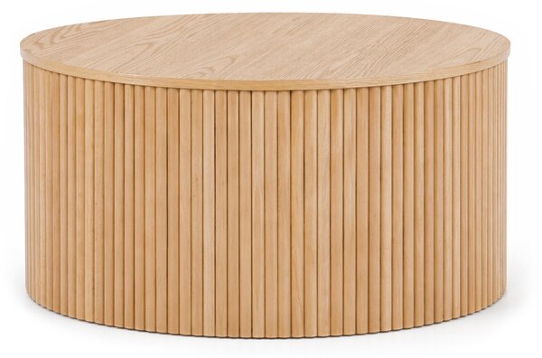 Kulaty konferenční stolek Tamis 80 cm - přírodní