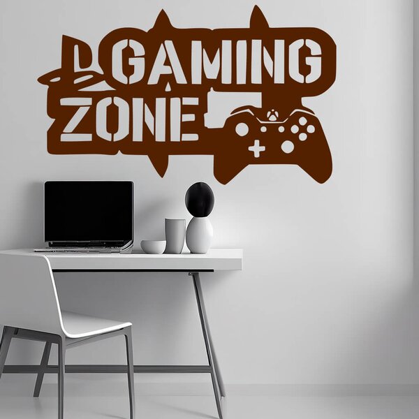 Živá Zeď Samolepka Gaming zone Barva: černá