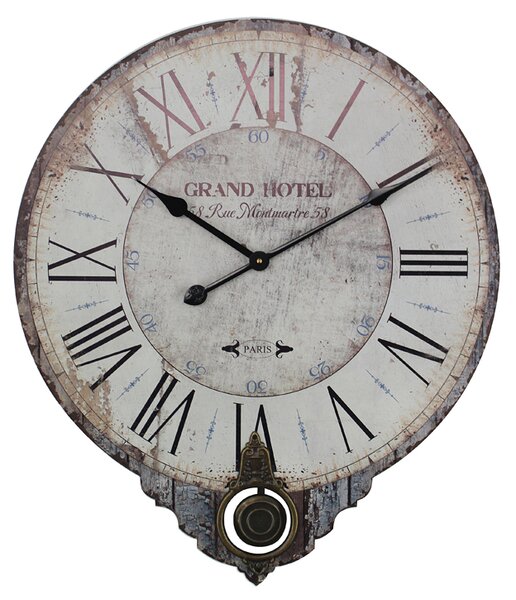 Dřevěné nástěnné hodiny Grand Hotel 30 x 35 cm (ISABELLE ROSE)