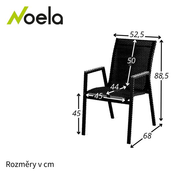 Noela Zahradní kovová židle OSLO