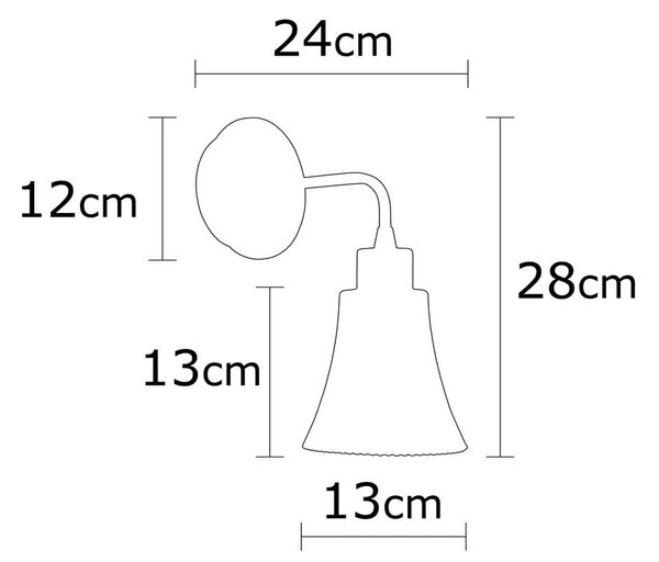 Nástěnné svítidlo v měděné barvě ø 13 cm Foca – Opviq lights