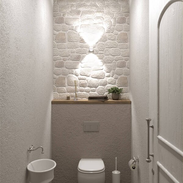 Top Light Puk Mini Wall LED 2x8W čiré čočky, matná bílá, stmívatelný, Bílá / opál, Obývací pokoj / jídelna, kov, Design