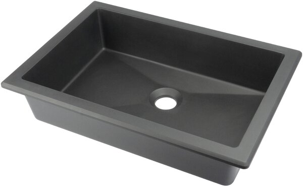 Deante Correo, granitové umyvadlo 500x350x140 mm, antracitová metalíza, DEA-CQR_TU5U