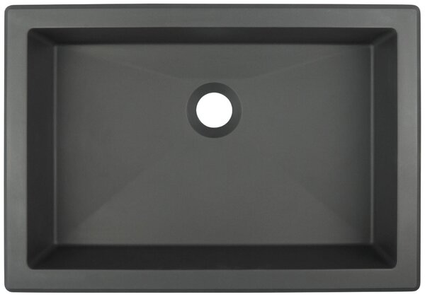 Deante Correo, granitové umyvadlo 500x350x140 mm, antracitová metalíza, DEA-CQR_TU5U