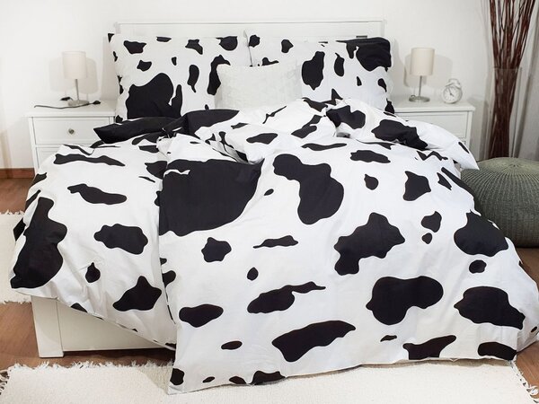Písecké Lůžkoviny Povlečení bavlna kraví potisk rozměry: 140x240cm + 70x90cm