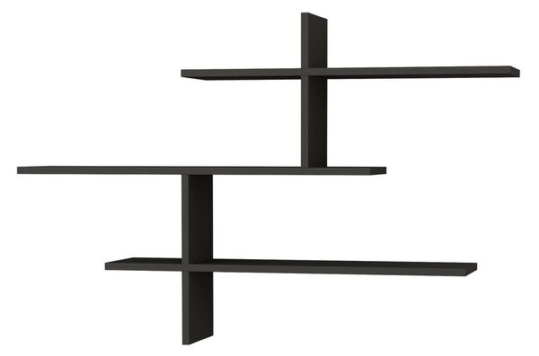 Antracitová patrová police 123 cm Leo – Kalune Design