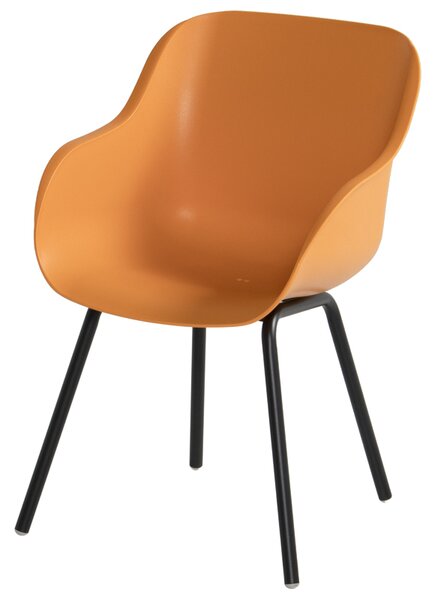 Sophie Rondo Elegance - jídelní plastová židle Hartman s alu podnoží Sophie - barva židle: indian orande