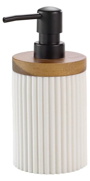 Bílý dávkovač mýdla z polyresinu 350 ml Niagara – douceur d'intérieur
