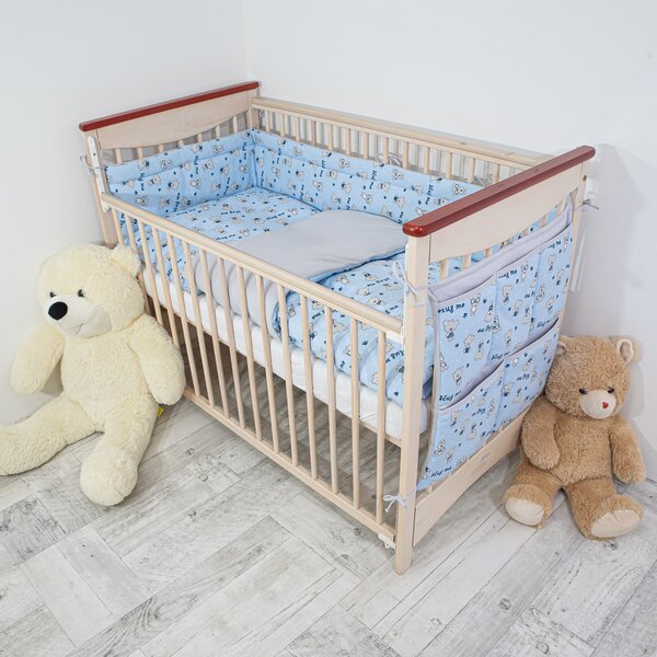 ESITO 4 dílná sada do postýlky Teddy bears - 100 x 135, 60 x 40 cm / modrá