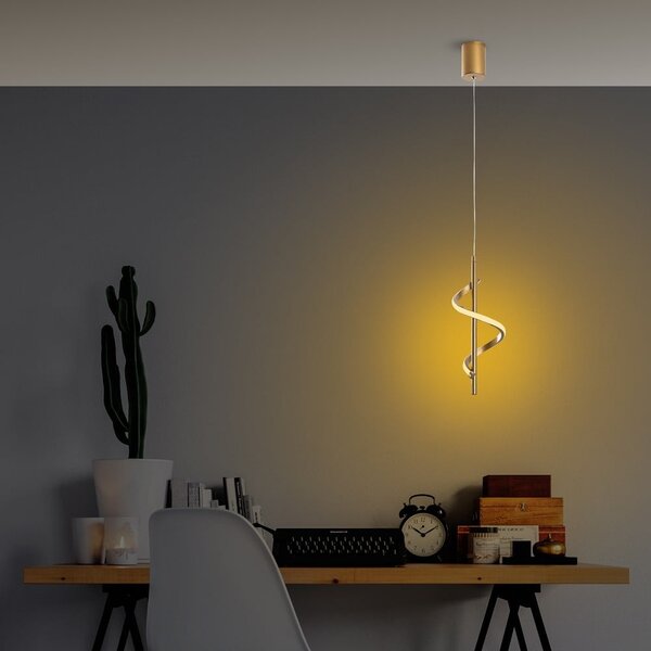 LED závěsné svítidlo ve zlaté barvě ø 16 cm Likma – Opviq lights