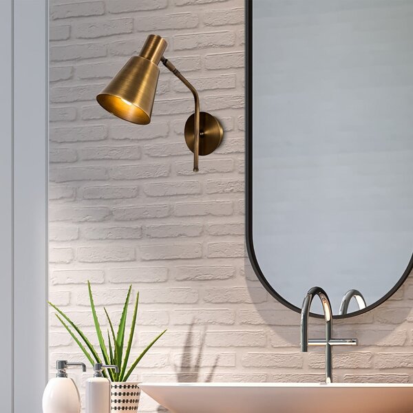 Nástěnné svítidlo ve zlaté barvě ø 15 cm Kem – Opviq lights