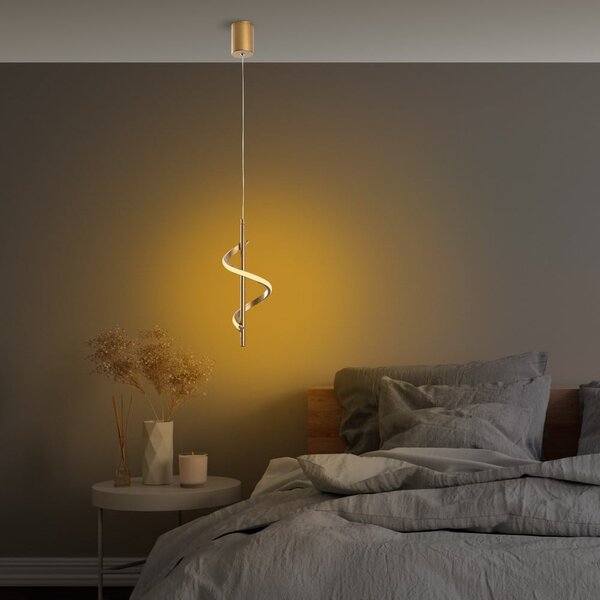 LED závěsné svítidlo ve zlaté barvě ø 16 cm Likma – Opviq lights