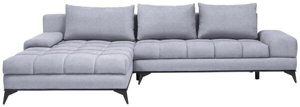 ROHOVÁ SEDAČKA, textil, světle šedá Carryhome - Sedací soupravy
