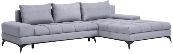 ROHOVÁ SEDAČKA, textil, světle šedá Carryhome - Sedací soupravy
