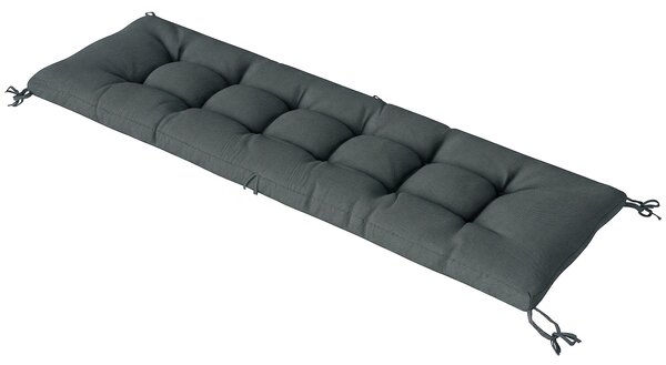 Sedák na paletu Outsunny — odnímatelný potah s upevňovacími pásky pro většinu lehátek, 198 × 65 × 13 cm — tmavě šedý | Aosom