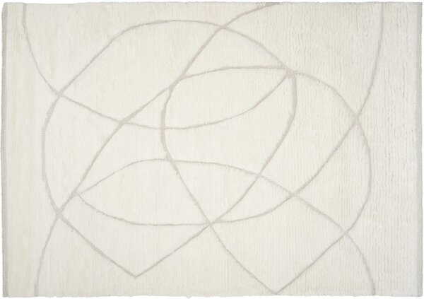 Linie Design Koberec Lineal Sweep White, přírodně bílý Rozměr: 140x200 cm